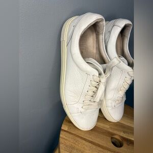 Frye Ivy Low Lace White Leather Sneakers - Size 7
